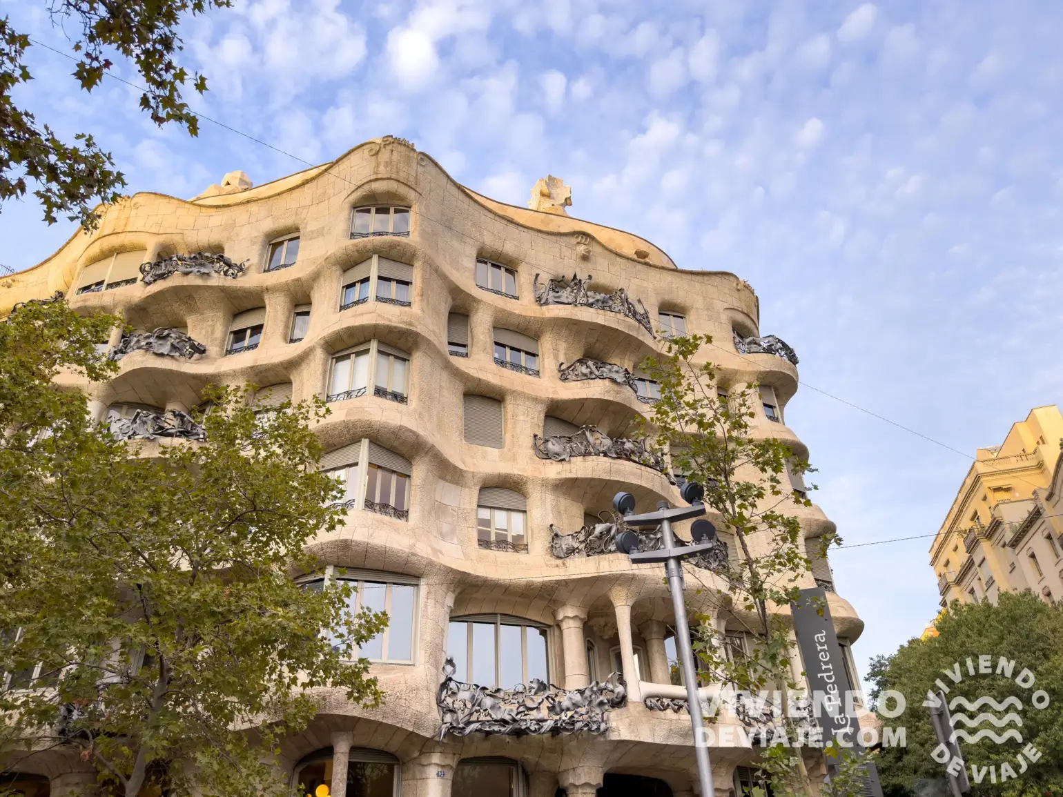 Fachada exterior de la Pedrera