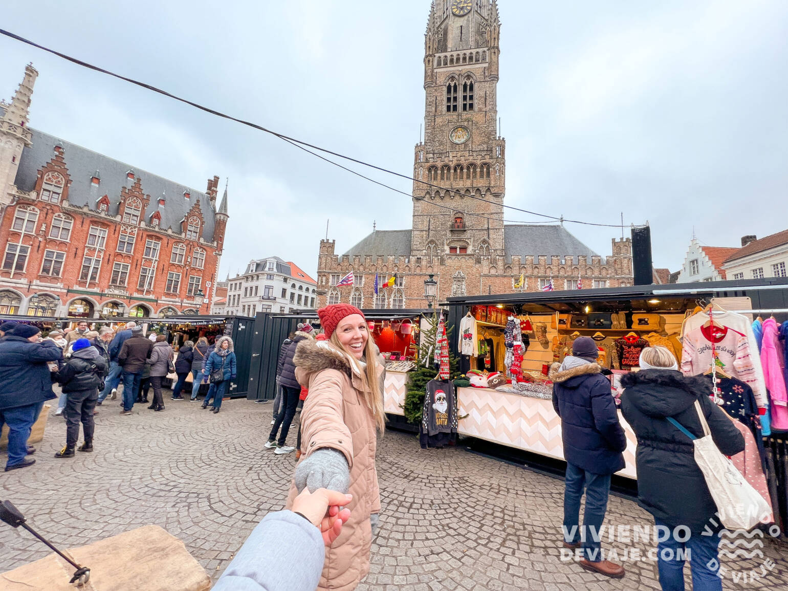 Mercado navideño de Grote Markt en Brujas