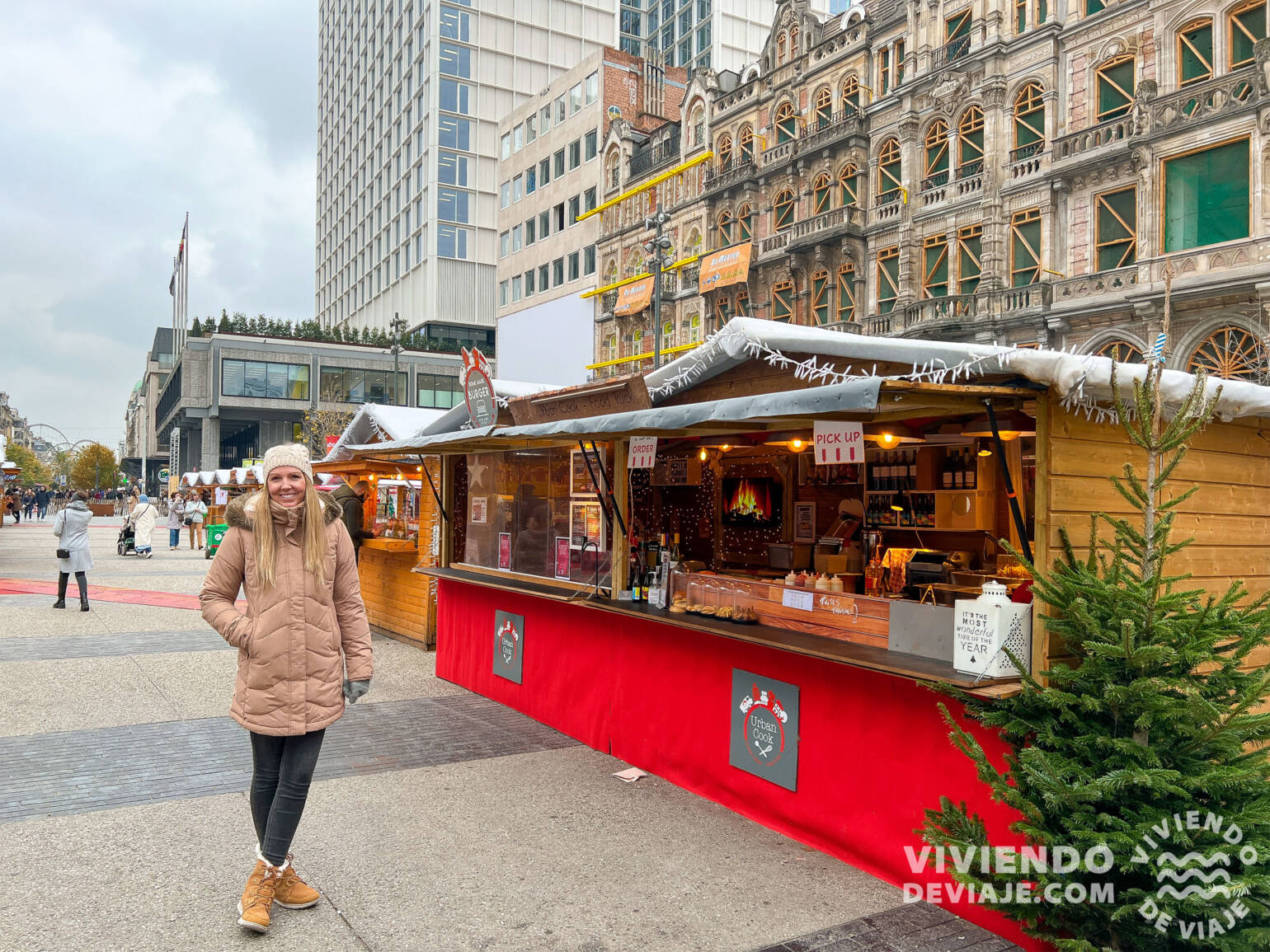 Mercado navideño de Bulevard Anspach