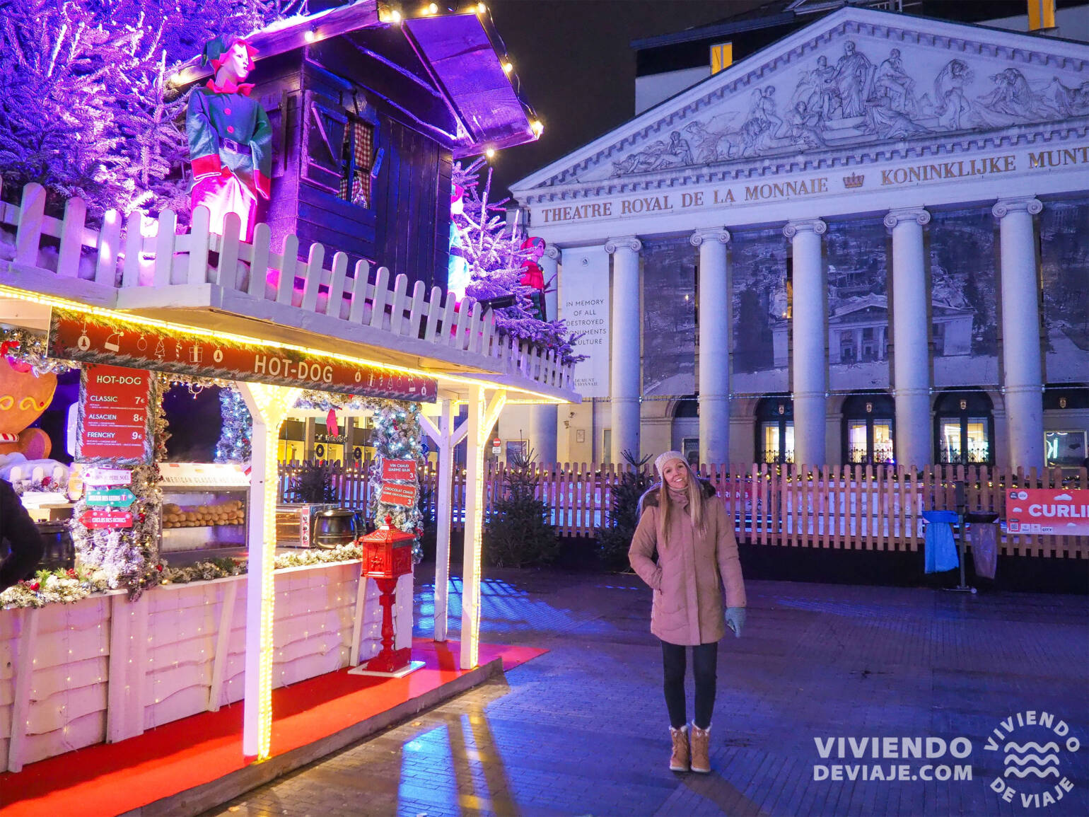 Mercado de Navidad de la plaza Monnaie