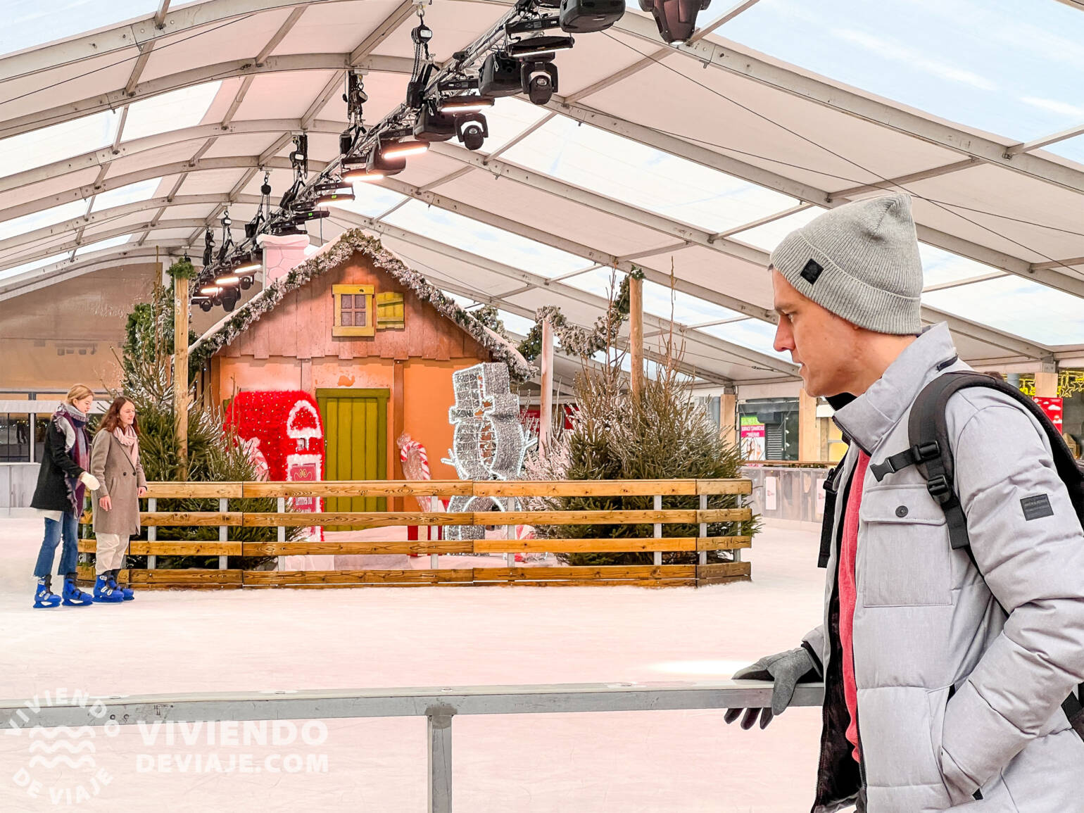 Pista de patinaje sobre hielo - Bruselas en Navidad