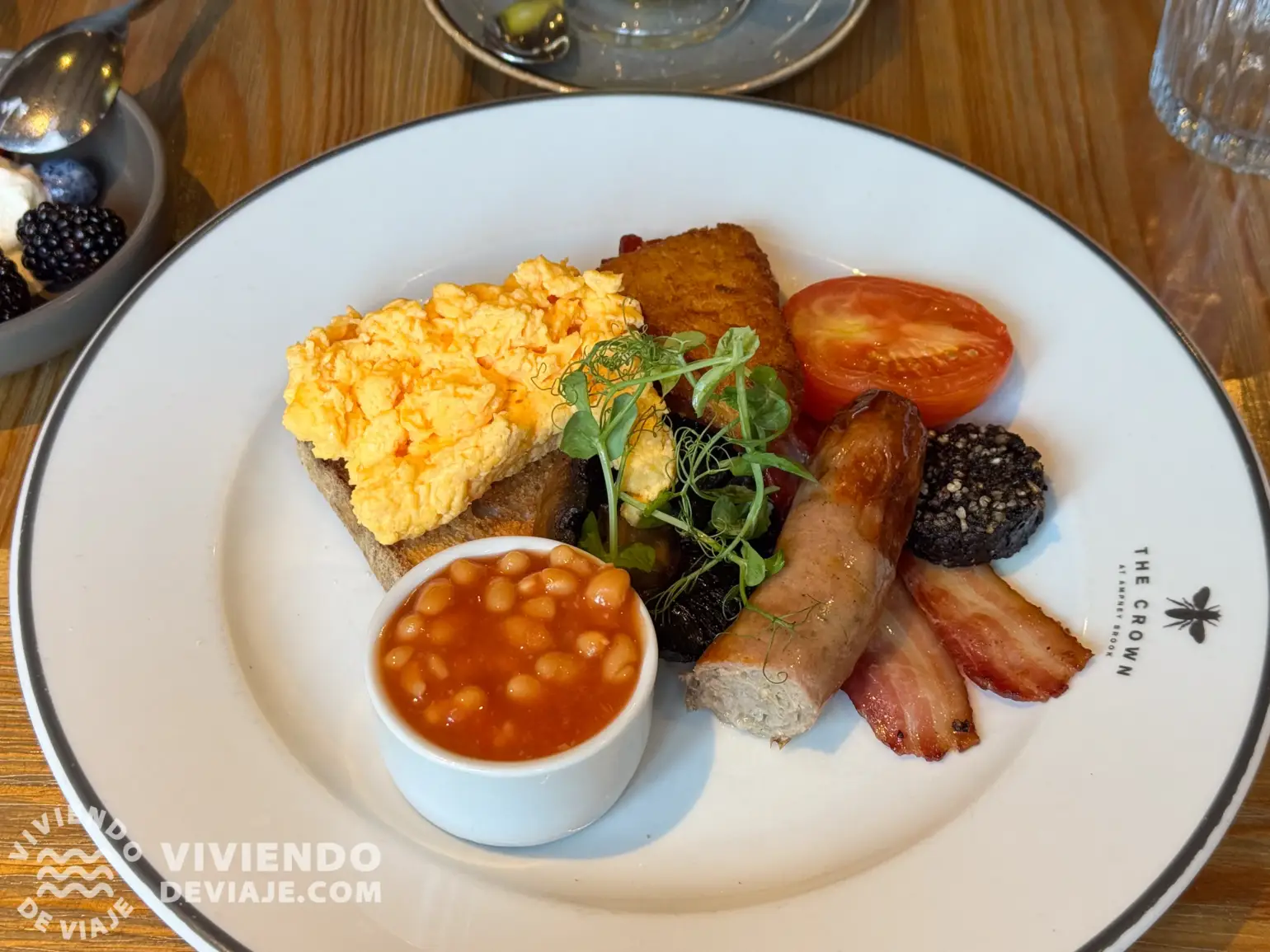 Desayuno inglés en los Cotswolds