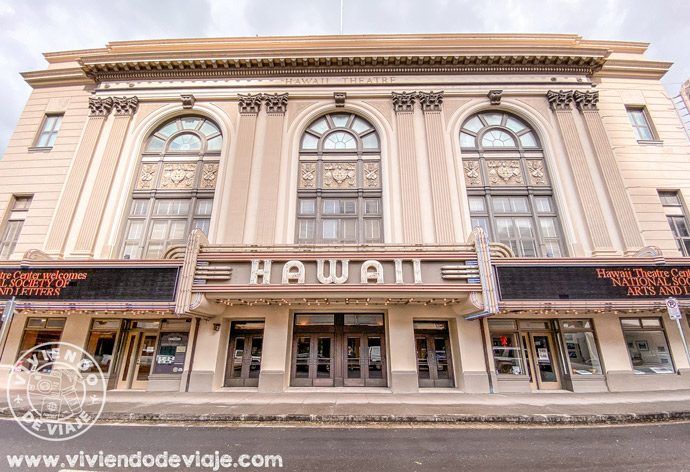 Hawaii Theatre en el barrio chino de Honolulu