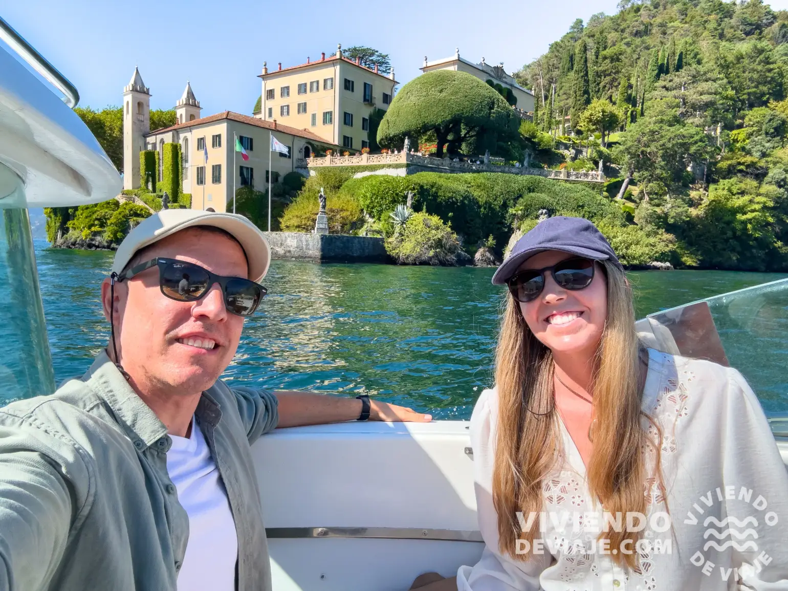 Villa del Balbianello desde el barco shuttle