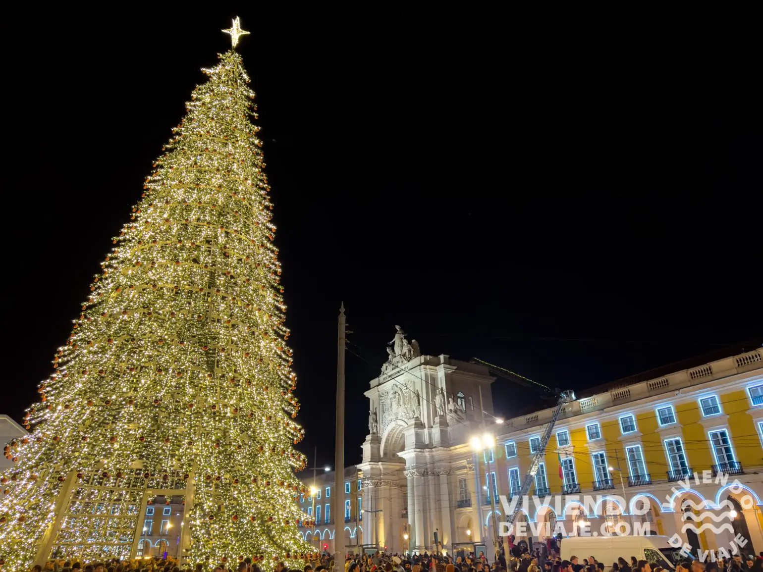 Árbol de Navidad de la Praça do Comércio