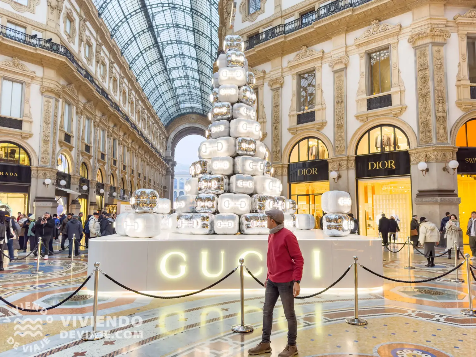 Galería Vittorio Emanuele II en Navidad