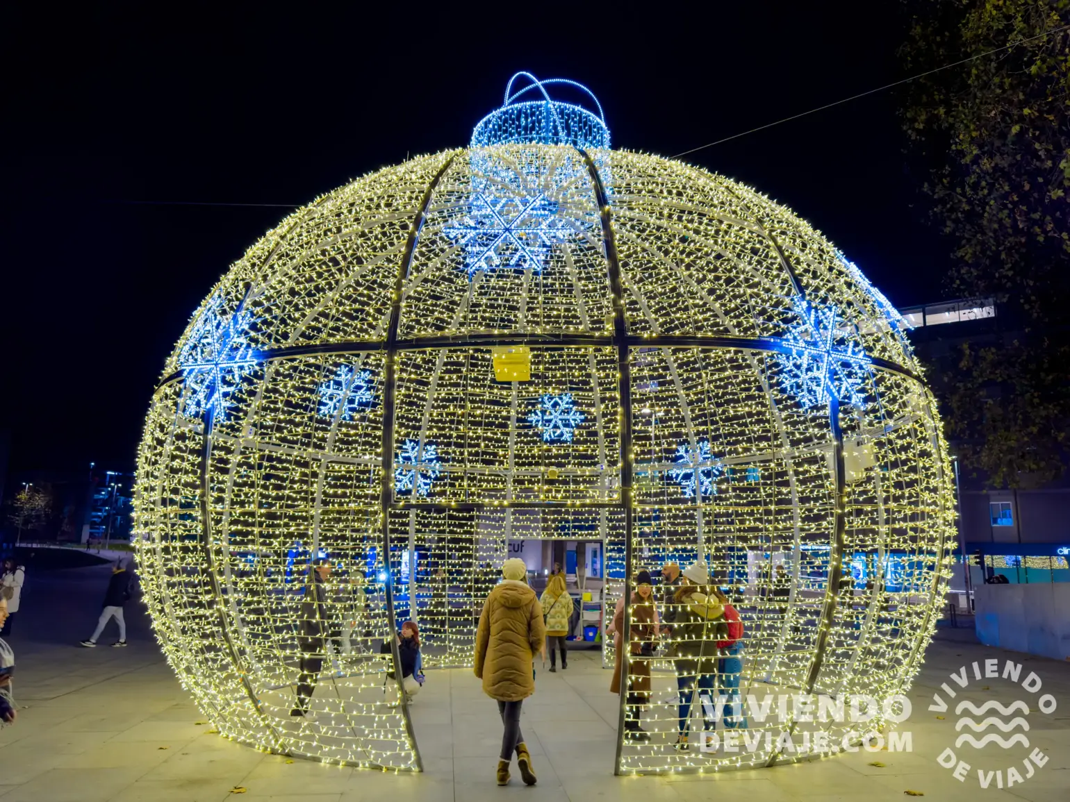 Iluminaciones navideñas en Oporto