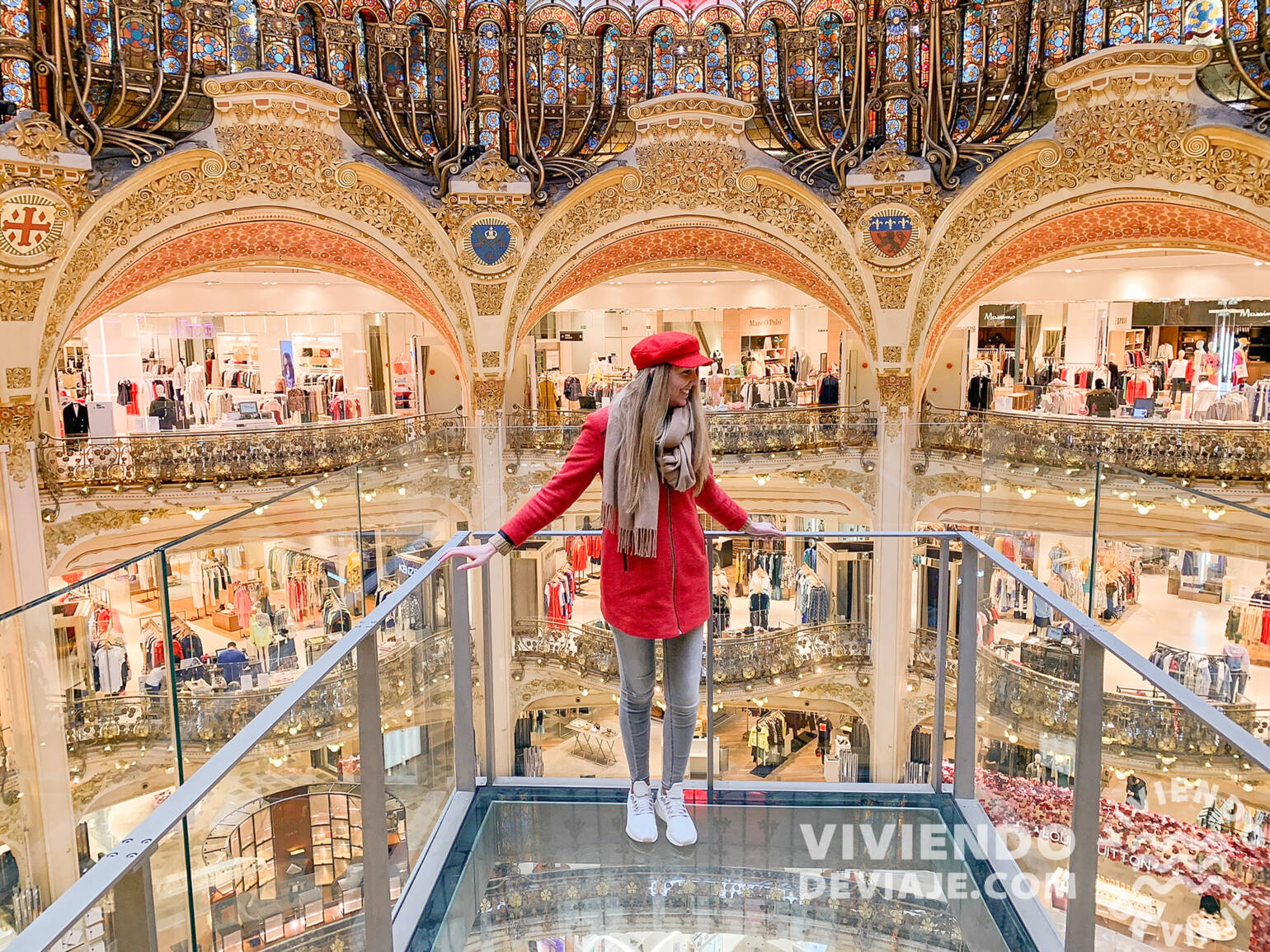 Plataforma de cristal en las Galeries Lafayette