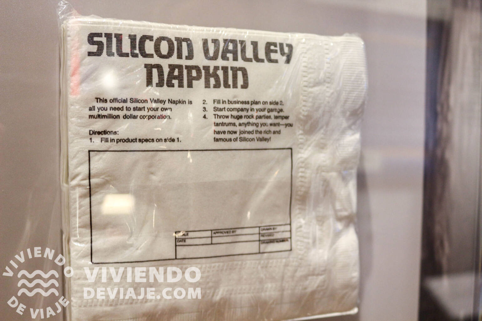 Silicon Valley napkin