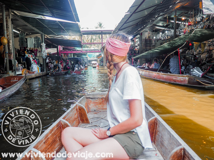 Mercado flotante de Bangkok, Tailandia