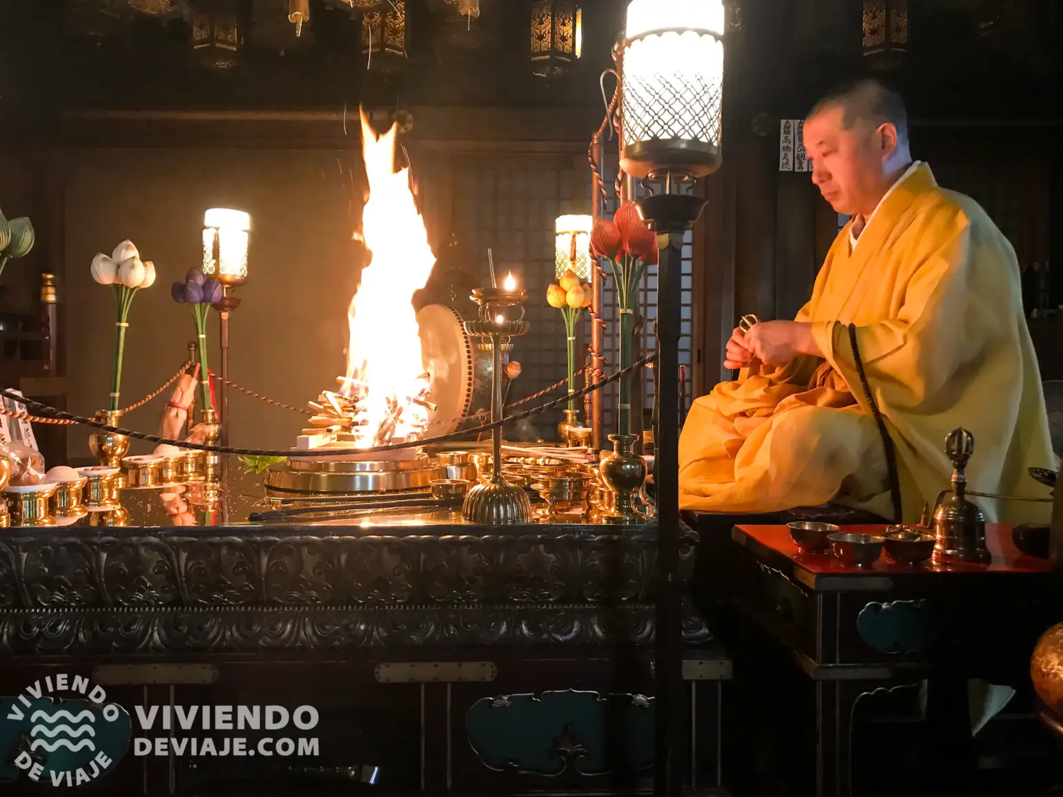 Dormir en el templo budista Gyokuzoin
