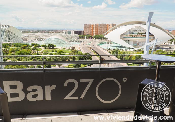 Vistas desde la terraza del hotel Barcelo Valencia